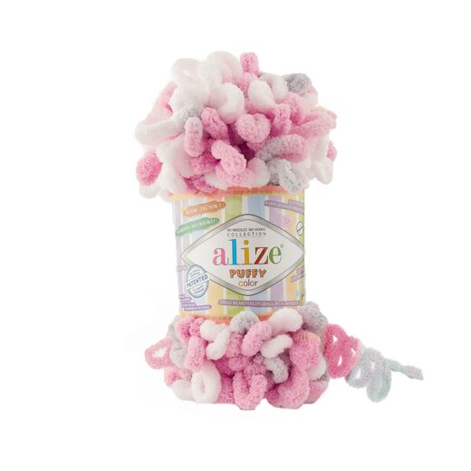 Alize Puffy color 6370 růžovošedá