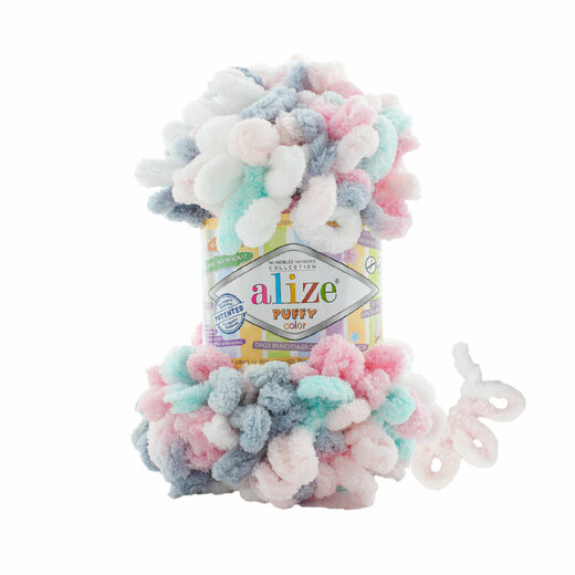 Alize Puffy color 6529 pastelová mentolová